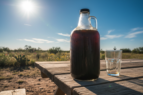 Cold Brew sweating in tx sun