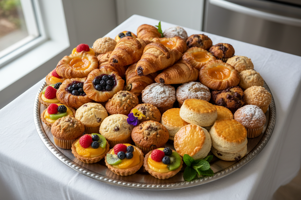 pastry catering tray